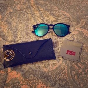 Ray-Ban Erika sunglasses with blue lenses